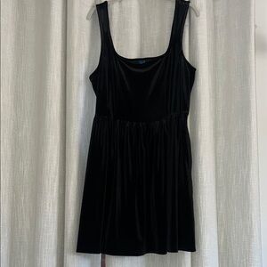 Black Mini Scoop Neck Sleeveless Dress